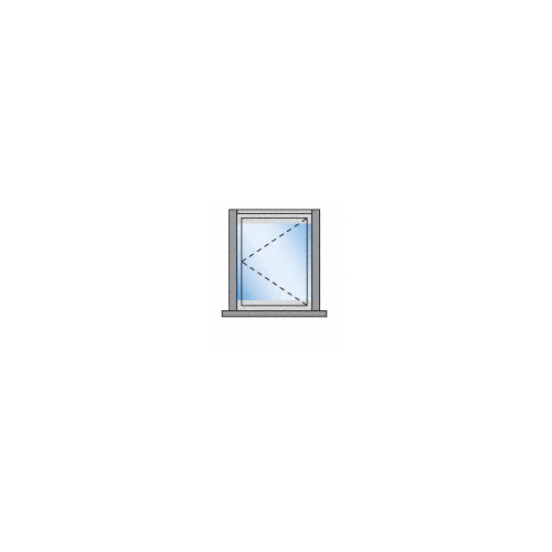 S55 Monterey Pivot 1 Panel Left Hand Interior Swing with Raised Sill Wood Grain Powder Coat