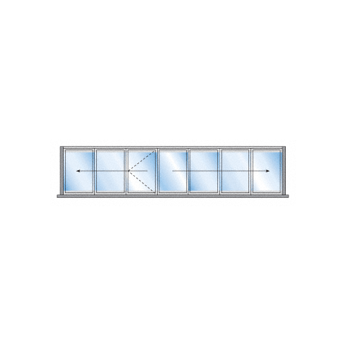 S80 Monterey Thermally Broken 3+4 Bi-Fold Bi-Part Interior Swing with Flush Sill Wood Grain Powder Coat