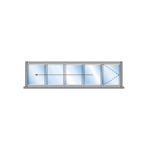 S80 Monterey Thermally Broken Bi-Fold & Pivot 4+1 Left Hand Interior Swing with Flush Sill Wood Grain Powder Coat