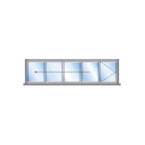 S80 Monterey Thermally Broken Bi-Fold & Pivot 4+1 Left Hand Interior Swing with Raised Sill and Exterior Lever Lock Wood Grain Powder Coat
