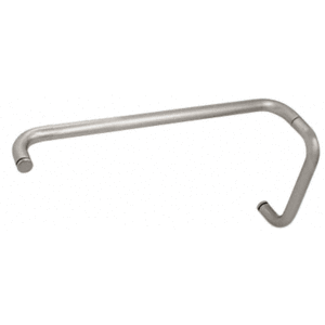 CRL BMNW8X18SN Satin Nickel 8" Pull Handle and 18" Towel Bar BM Series Combination Without Metal Washers