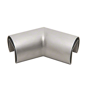 CRL GRRF20H3BS Brushed Stainless Steel 1-7/8" Diameter Roll Form 135 Degree Horizontal Corner