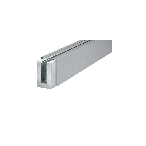 Mill Aluminum Base Shoe with Brushed Stainless Cladding; Drilled with Hole Pattern 'F'