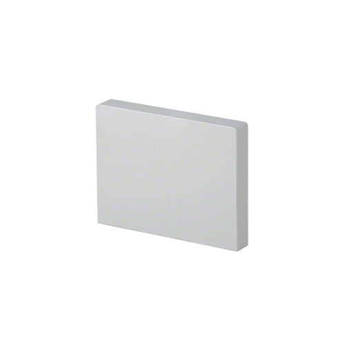 CRL CABS12SA Satin Anodized Square Roller Bracket Cover for Cabo System