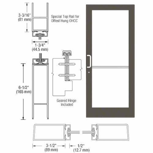 Crl-u.s. Aluminum Dc41922 Bronze Black Anodized Custom Single Series 