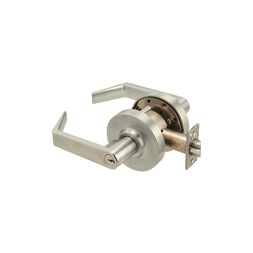 Brushed Nickel Grade 2 Classroom Lever Lockset - Schlage 6-Pin