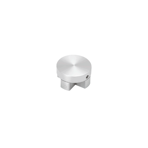 Polished Stainless 1-1/4" Diameter 4-Way Flat Cap