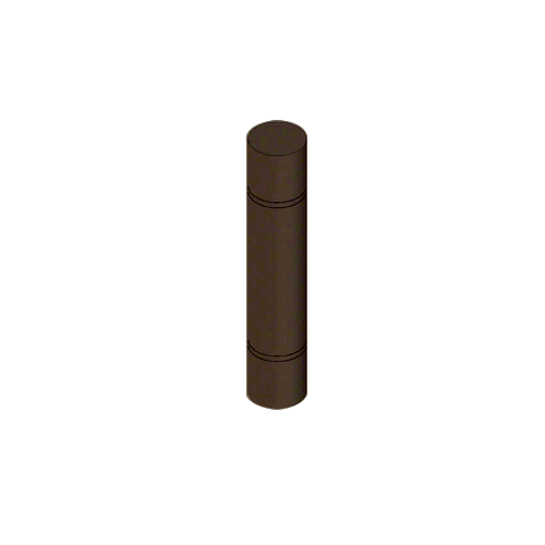 Oil Rubbed Bronze Bollard 9" Round with Flat Top and Double Line Accents