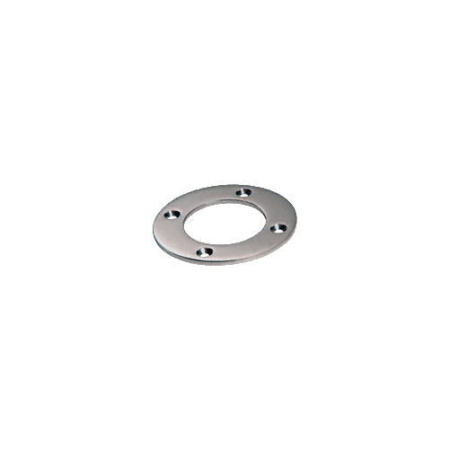 Brushed Stainless Round Base Plate for 2" Round Tubing