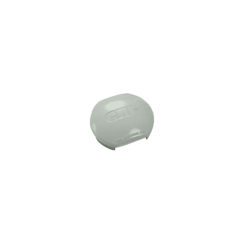Agate Gray Aluminum Windscreen System Round Post Cap for 180 Degree Center or End Posts