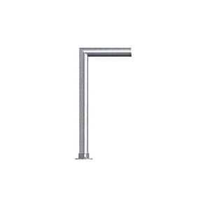 CRL SG5205PS Polished Stainless Contemporary 205 Series 1-1/2" Tubing Glass On Top and Front Only Sneeze Guard