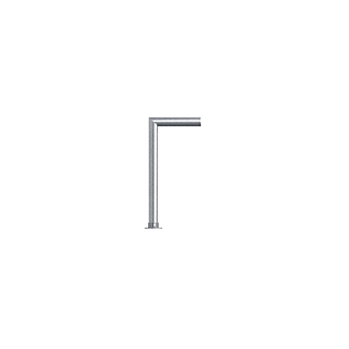 Polished Stainless Contemporary 205 Series 1-1/2" Tubing Glass On Top and Front Only Sneeze Guard