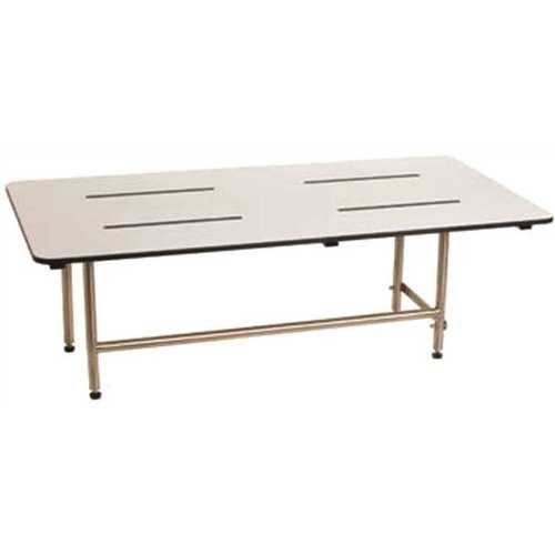 WingIts WSBX240150PW 24 in. x 15 in. Rectangular Phenolic Bench Seat, White