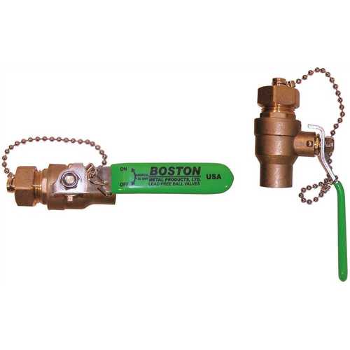 3/4 in. NPT Inlet Drain with Male Hose Thread Outlet and T Handle, Lead Free