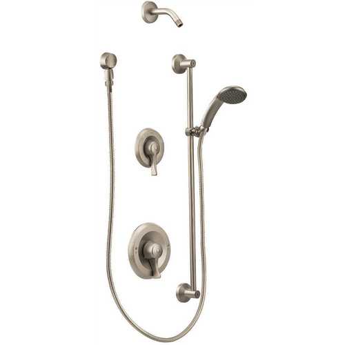 Moen T8342NHCBN Commercial 1-Handle Posi-Temp Shower Trim Kit in Brushed Nickel (Shower Head and Valve Not Included)