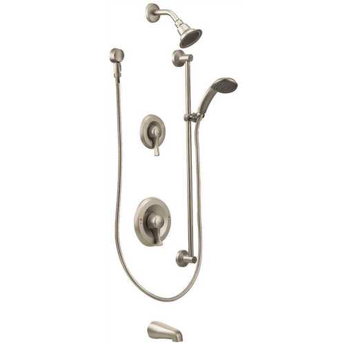 Moen T8343EP15CBN Commercial 1-Handle Posi-Temp Trim Kit in Brushed Nickel (Valve Not Included)