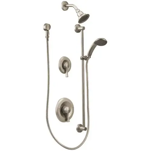 Moen T8342EP15CBN Commercial 1-Handle Posi-Temp Shower Trim Kit in Brushed Nickel (Valve Not Included)