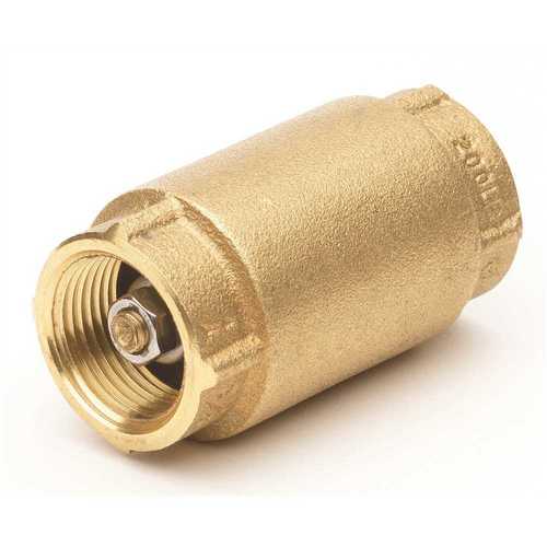 2 in. Lead Free Brass FIP x FIP Spring Check Valve