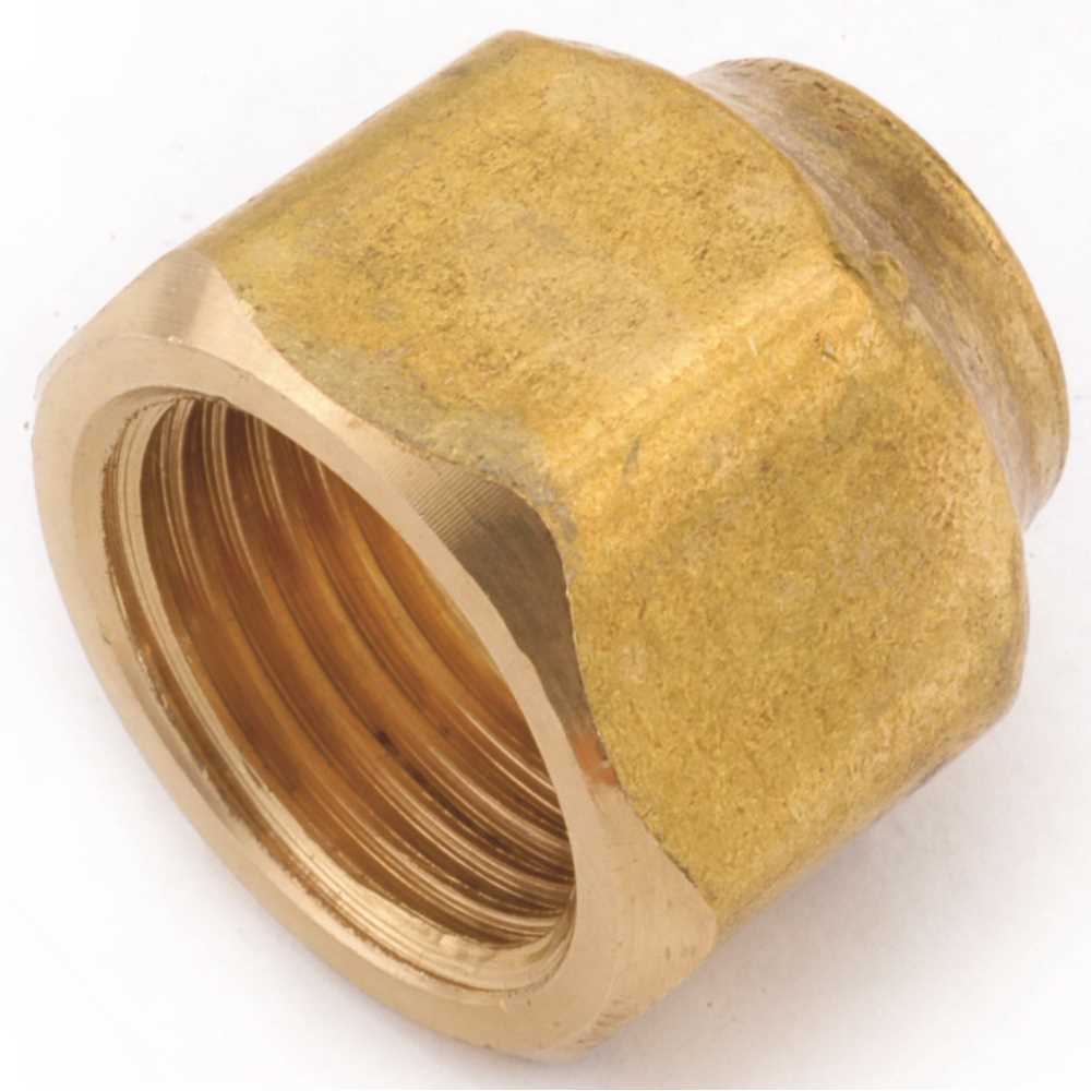 Anderson Metals 04020-1008 5/8 in. x 1/2 in. Brass Flare Nut Forged - pack of 10