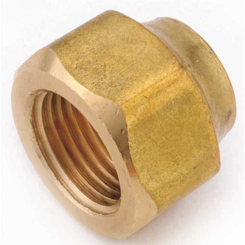 Anderson Metals 04019-06 3/8 in. Brass Flare Nut Forged Heavy - pack of 10
