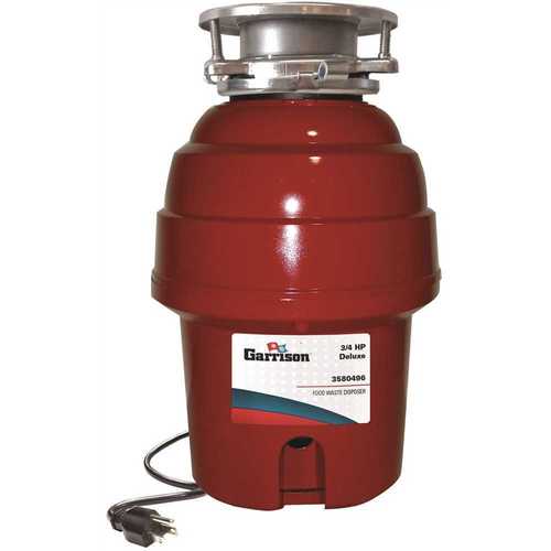 Garrison 10-US-GR96-3B 3/4 HP Deluxe Continuous Feed Garbage Disposal
