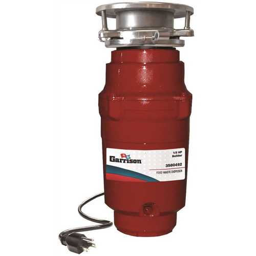 1/3 HP Builder Continuous Feed Garbage Disposal with Power Cord