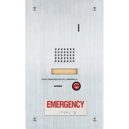Audio Door Stn. W/ Emergency Call Button