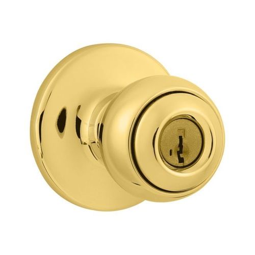 Polo Vestibule Lock SmartKey with New Chassis with 6AL Latch and RCS Strike Bright Brass Finish