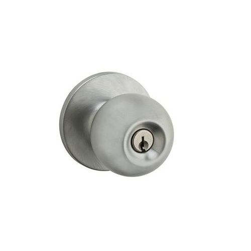 Safelock SK5000RG-26DV1 Regina Knob Entry Lock with New Chassis with RCAL Latch and RCS Strike Satin Chrome Finish