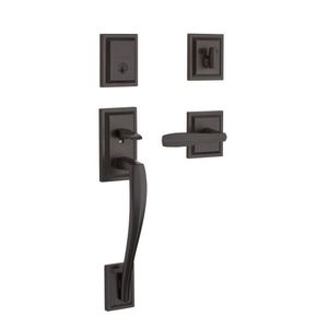 Baldwin Prestige 180TPHXTOLSLB11PS Complete Single Cylinder Torrey Pines Sectional Handleset By Torrey Pines Lever and Square Rose with Smart Key Venetian Bronze Finish