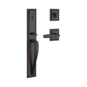 Baldwin Prestige 180TPEXTOLSLB11PS Complete Single Cylinder Torrey Pines Full Plate Handleset By Torrey Pines Lever and Square Rose with Smart Key Venetian Bronze Finish