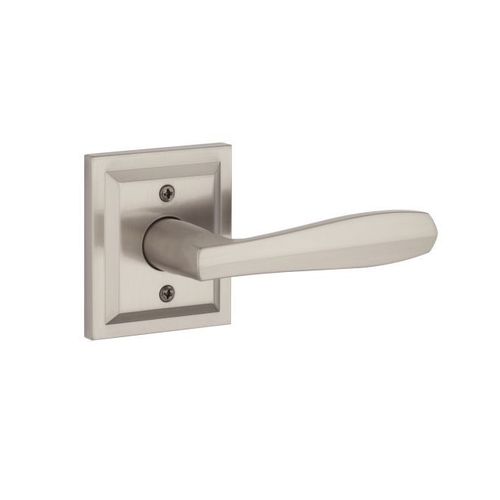Half Dummy Torrey Pines Lever and Square Rose Satin Nickel Finish