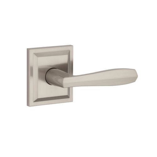 Passage Torrey Pines Lever and Square Rose Satin Nickel Finish