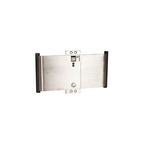 Trimco 1069FP630L Left Hand ADA Full Privacy Pocket Door Pull with Emergency Key Satin Stainless Steel Finish