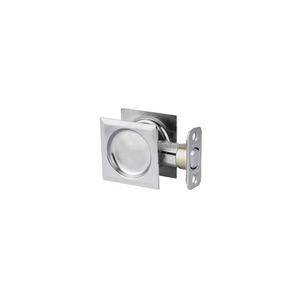Kwikset 334SQT-26D Square Pocket Door Passage Lock, Satin Chrome