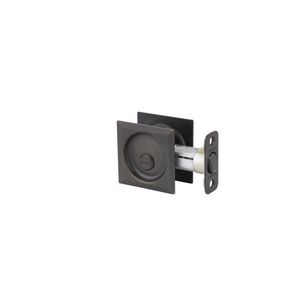 Kwikset 335SQT-11P Square Pocket Door Privacy Lock, Venetian Bronze