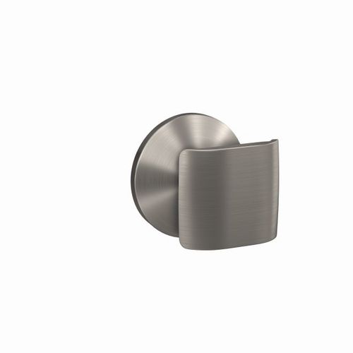 Ganton Knob with Kinsler Rose Non Turning Dummy Lock Satin Nickel Finish