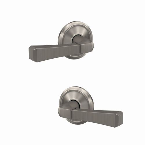 Rivington Lever with Alden Rose Non Turning Dummy Lock Satin Nickel Finish