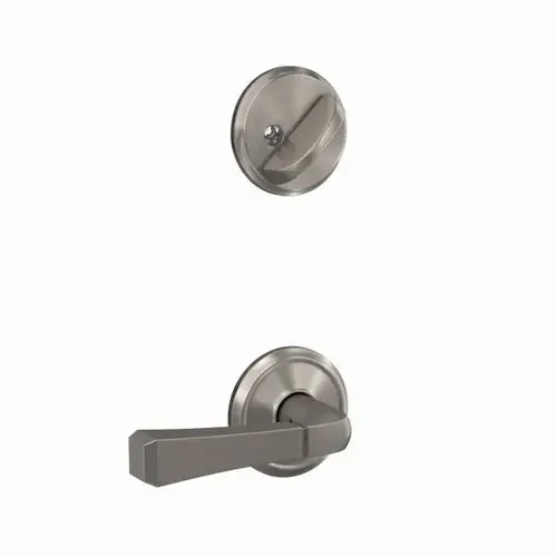 Rivington Lever with Alden Rose Interior Active Trim with 16680 Latch and 10269 Strike Satin Nickel Finish