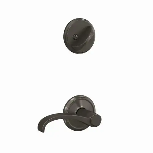 Whitney Lever with Alden Rose Interior Active Trim with 16680 Latch and 10269 Strike Black Stainless Finish