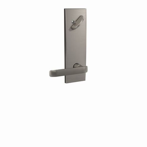 Clybourn Lever with Century Escutcheon Interior Active Trim with 16680 Latch and 10269 Strike Satin Nickel Finish