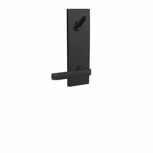 Clybourn Lever with Century Escutcheon Interior Active Trim with 16680 Latch and 10269 Strike Matte Black Finish