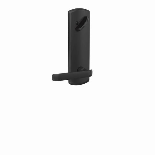 Clybourn Lever with Greenwich Escutcheon Interior Active Trim with 16680 Latch and 10269 Strike Matte Black Finish