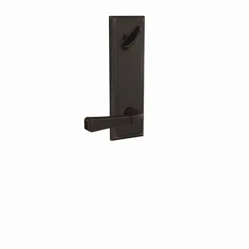 Rivington Lever with Addison Escutcheon Interior Active Trim with 16680 Latch and 10269 Strike Aged Bronze Finish