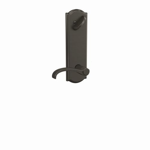 Whitney Lever with Camelot Escutcheon Interior Active Trim with 16680 Latch and 10269 Strike Black Stainless Finish