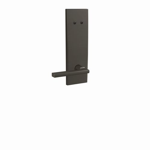 Latitude Lever with Century Escutcheon Dummy Interior Trim Black Stainless Finish