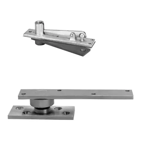 Rixson 370 618 Center Hung Pivot Set with 340 Top Pivot Bright Nickel Finish