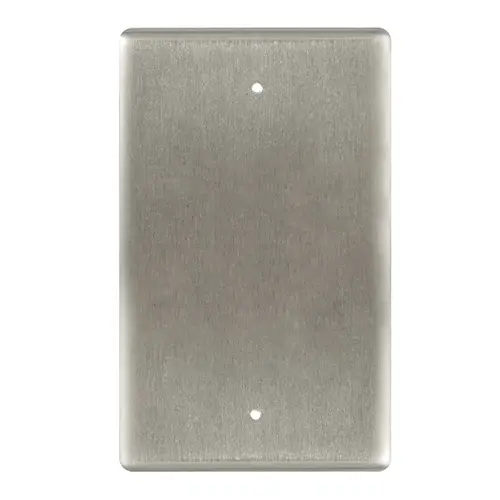 Single Gang Blank Push Plate Actuator Satin Stainless Steel Finish