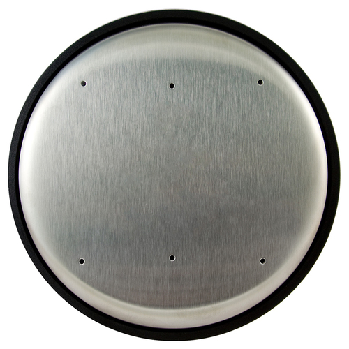 6" Round Blank Push Plate Actuator Satin Stainless Steel Finish