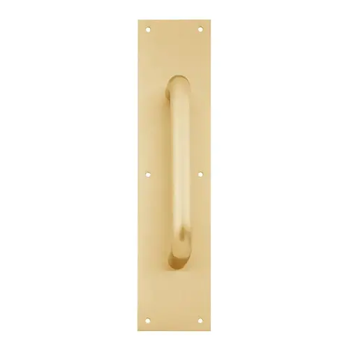 4" x 16" Pulls and Push Plates Bright Brass